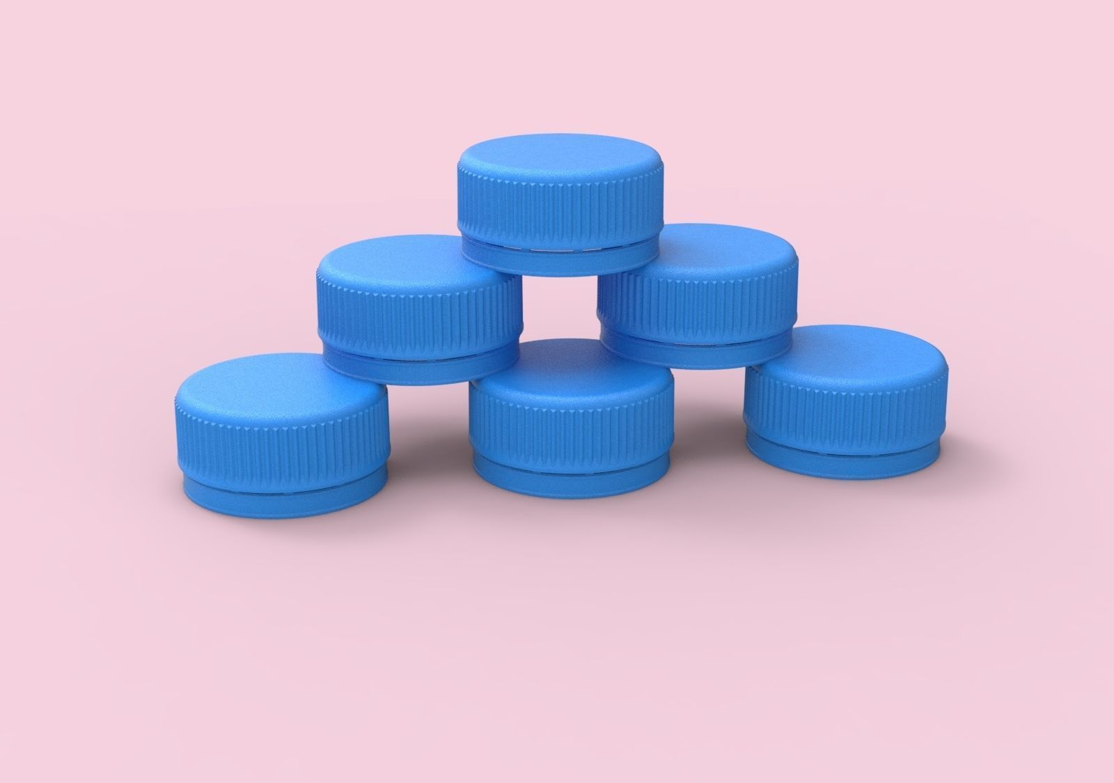 bottle closure 30-25 neck finish standard cap 3D print model_1