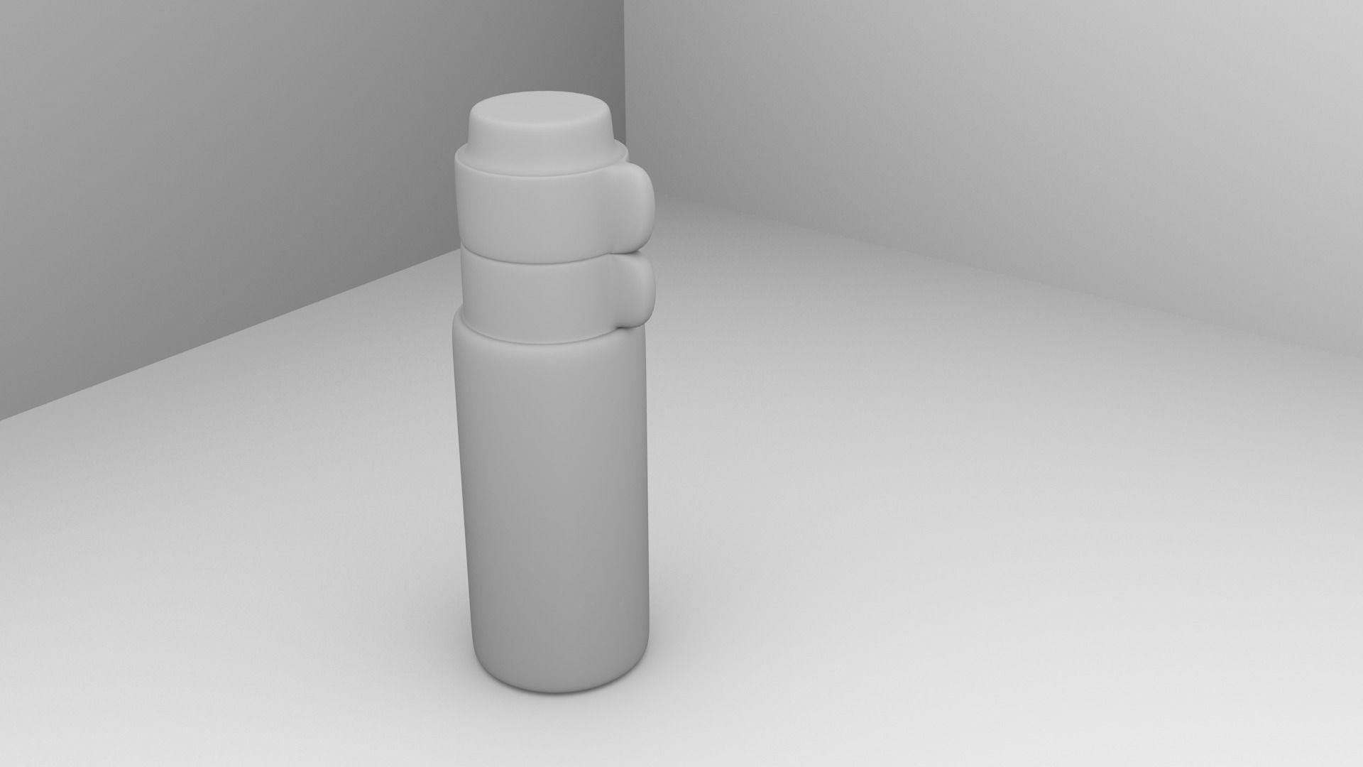 Metal Flask 3D model_3