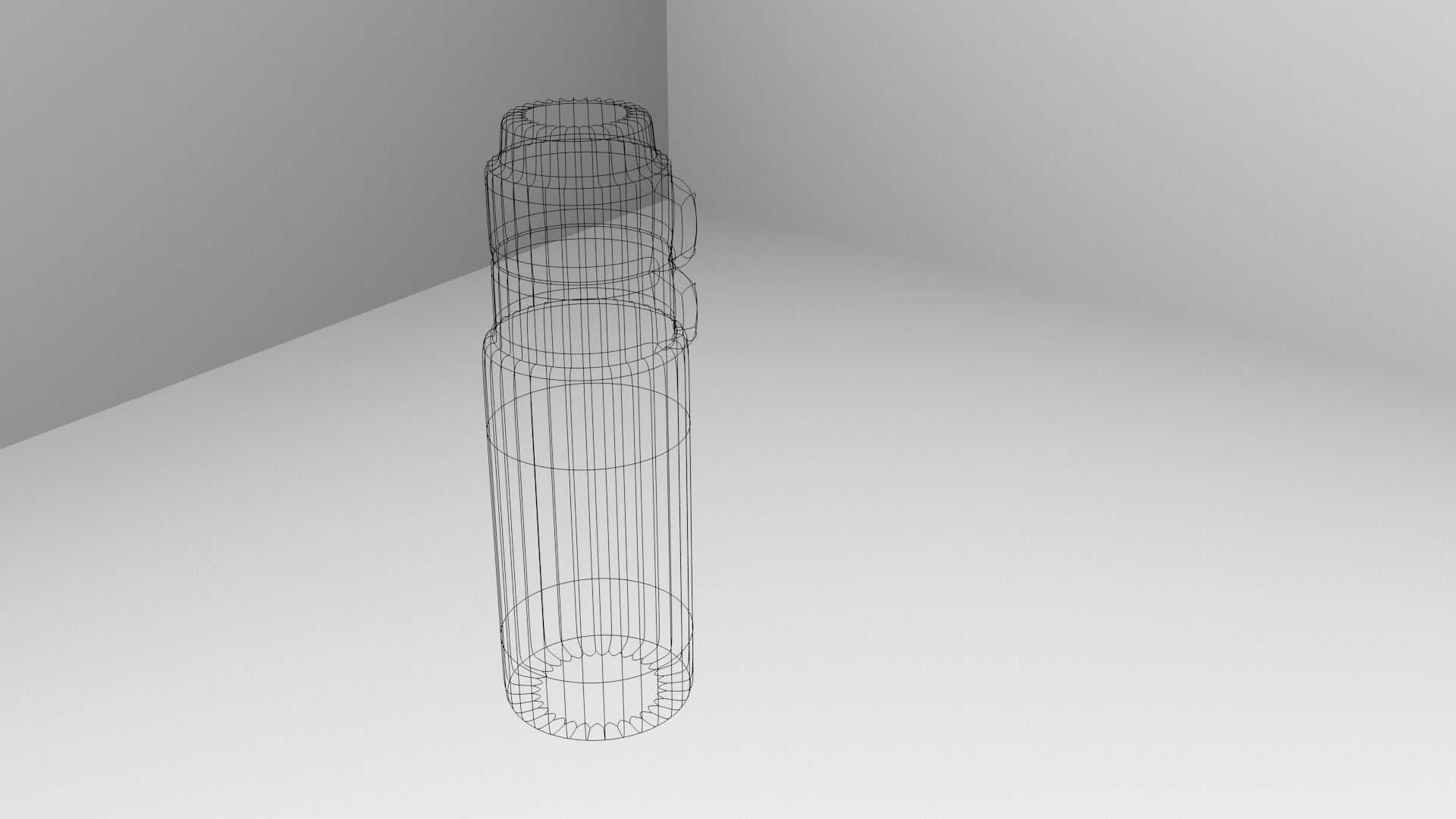 Metal Flask 3D model_4