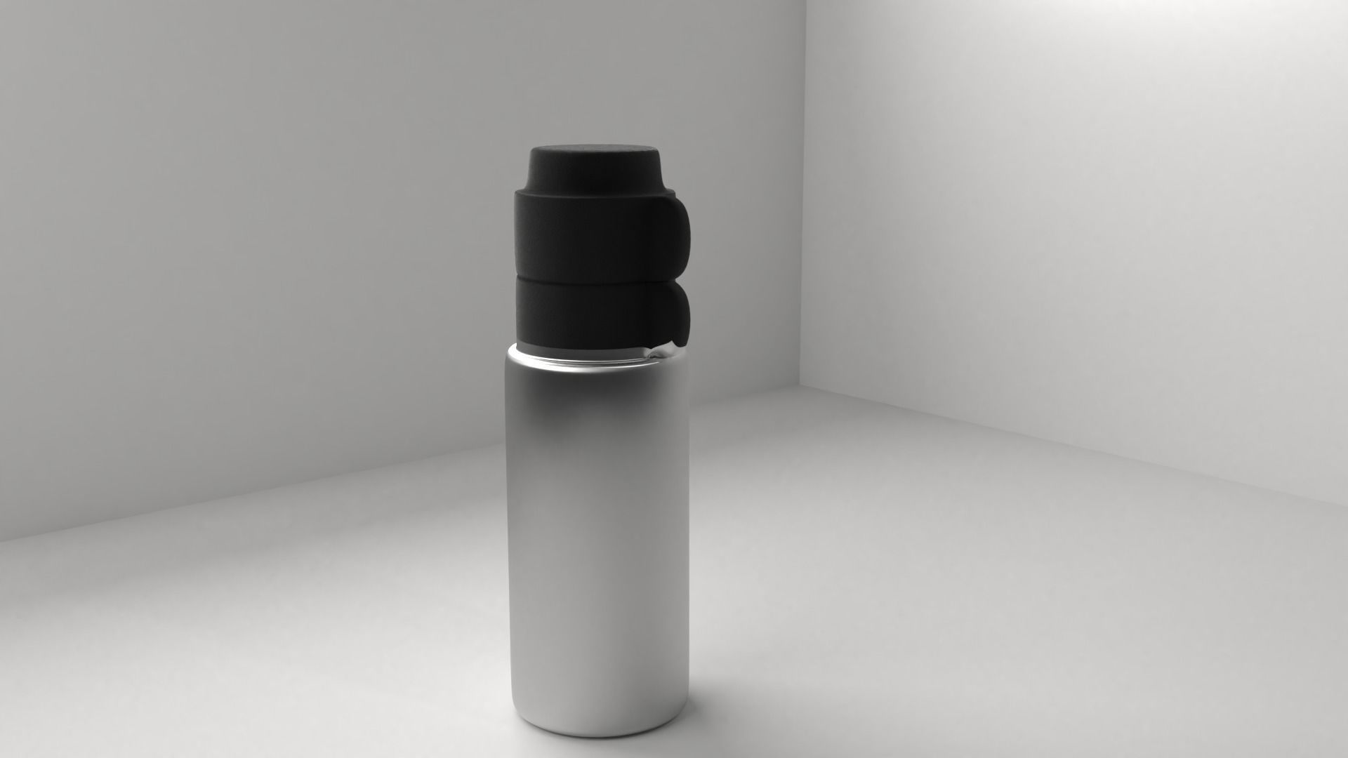 Metal Flask 3D model_1