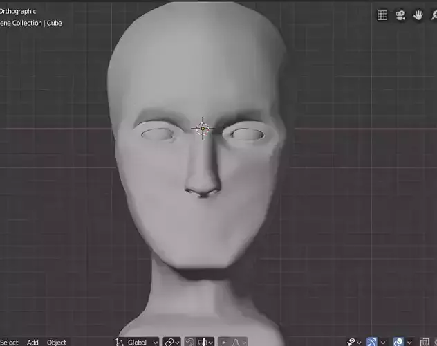 Man face 3D model