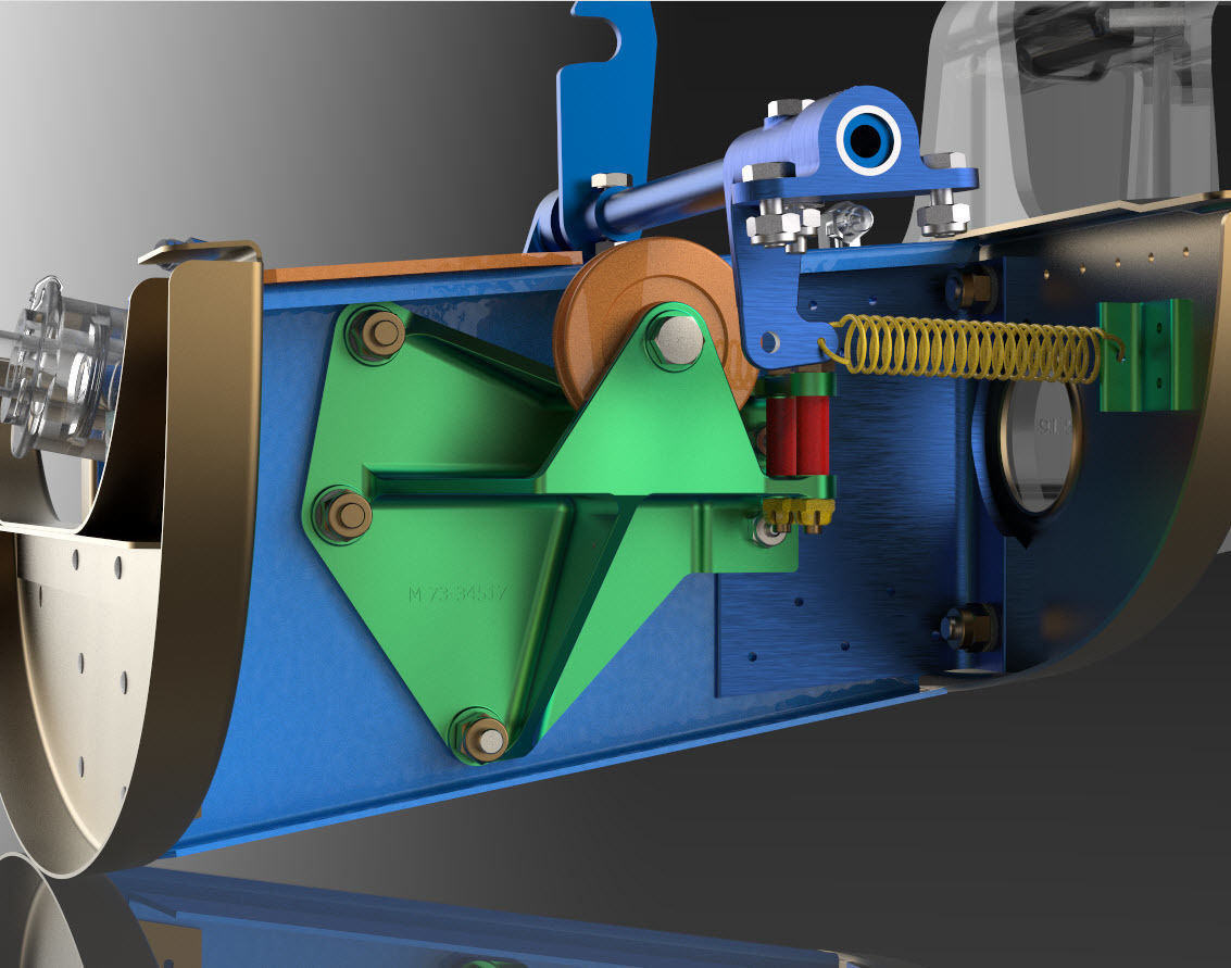 P-51D Mustang Pulley Support Retract Lock Lower Fus Sta 291-300 3D print model_2
