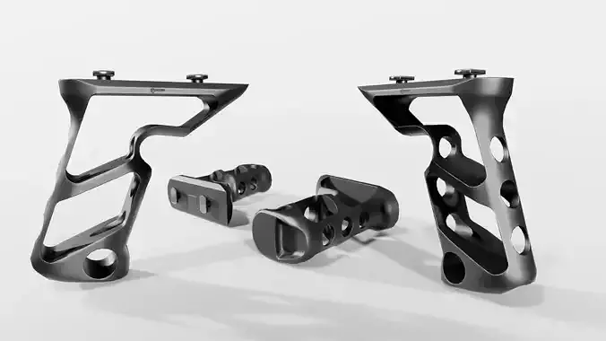 Fortis SHIFT MLOK Vertical Grip Low-poly 3D model Fortis SHIFT MLOK Vertical Grip Low-poly 3D model