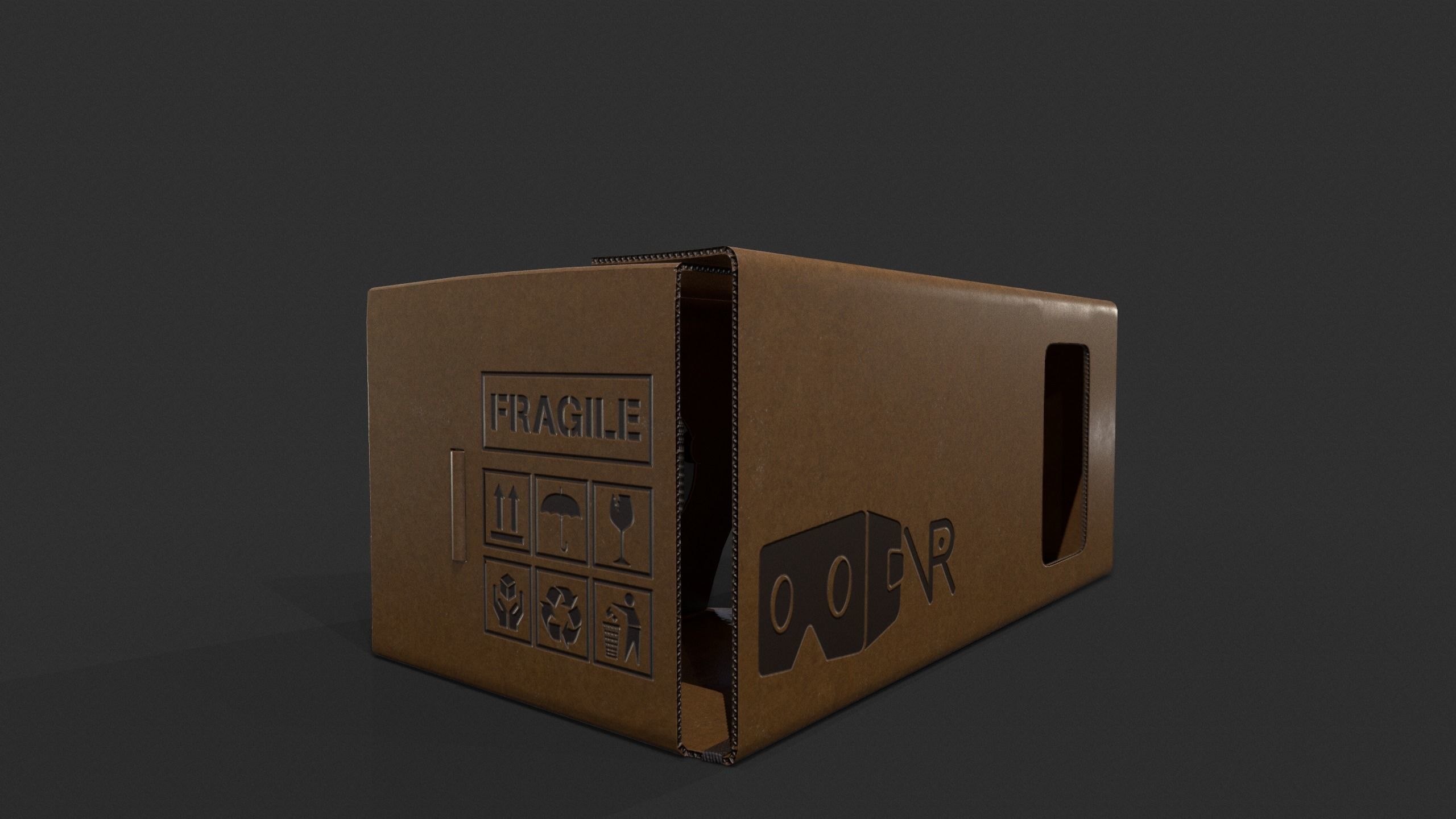 VR Cardboard 3D model_4