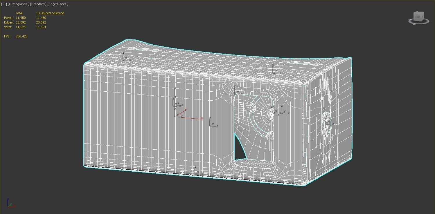 VR Cardboard 3D model_5