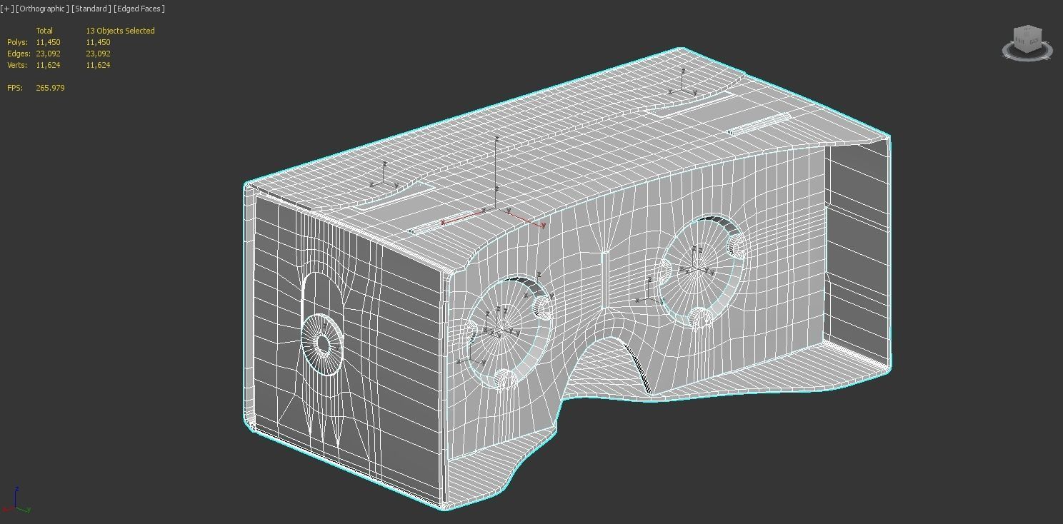 VR Cardboard 3D model_6