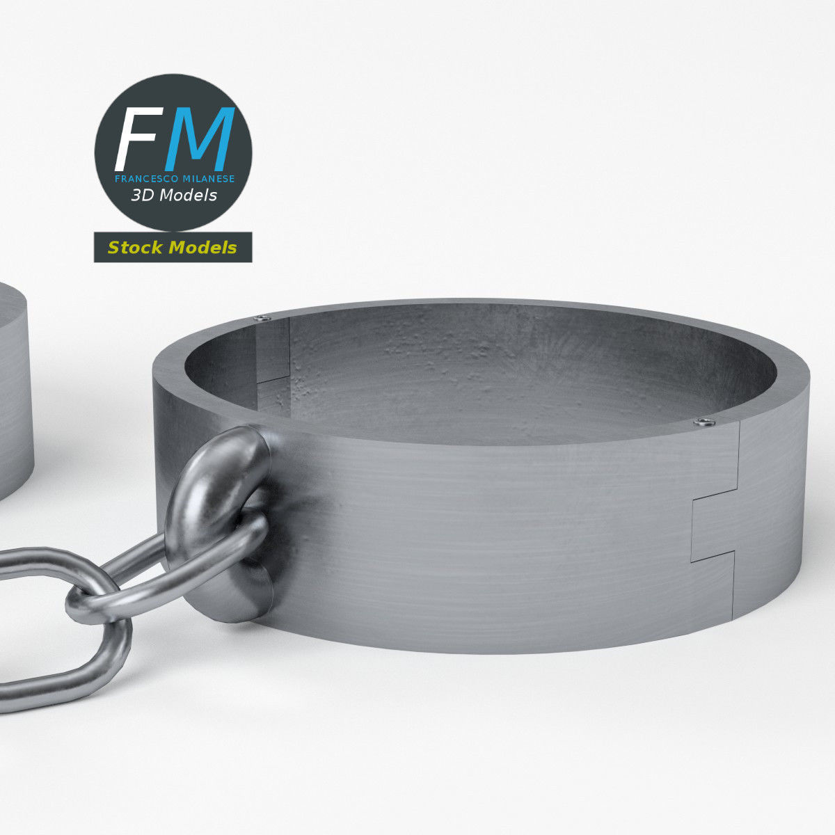 Ankle shackles 3D model_5