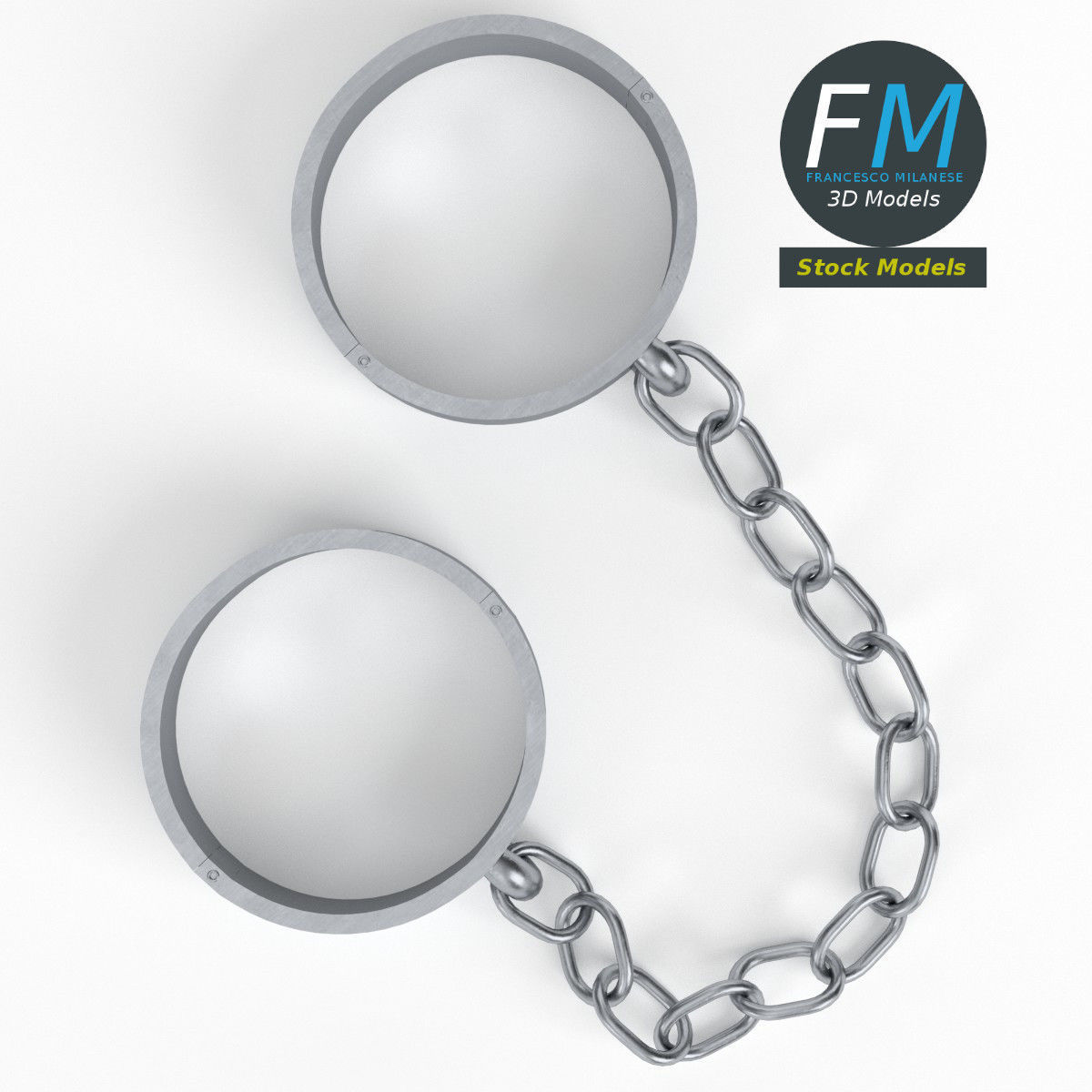 Ankle shackles 3D model_6
