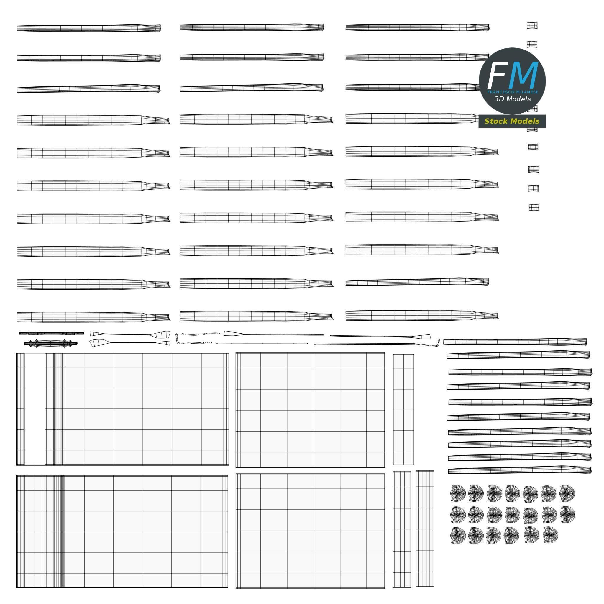 Book of matches 3D model_11