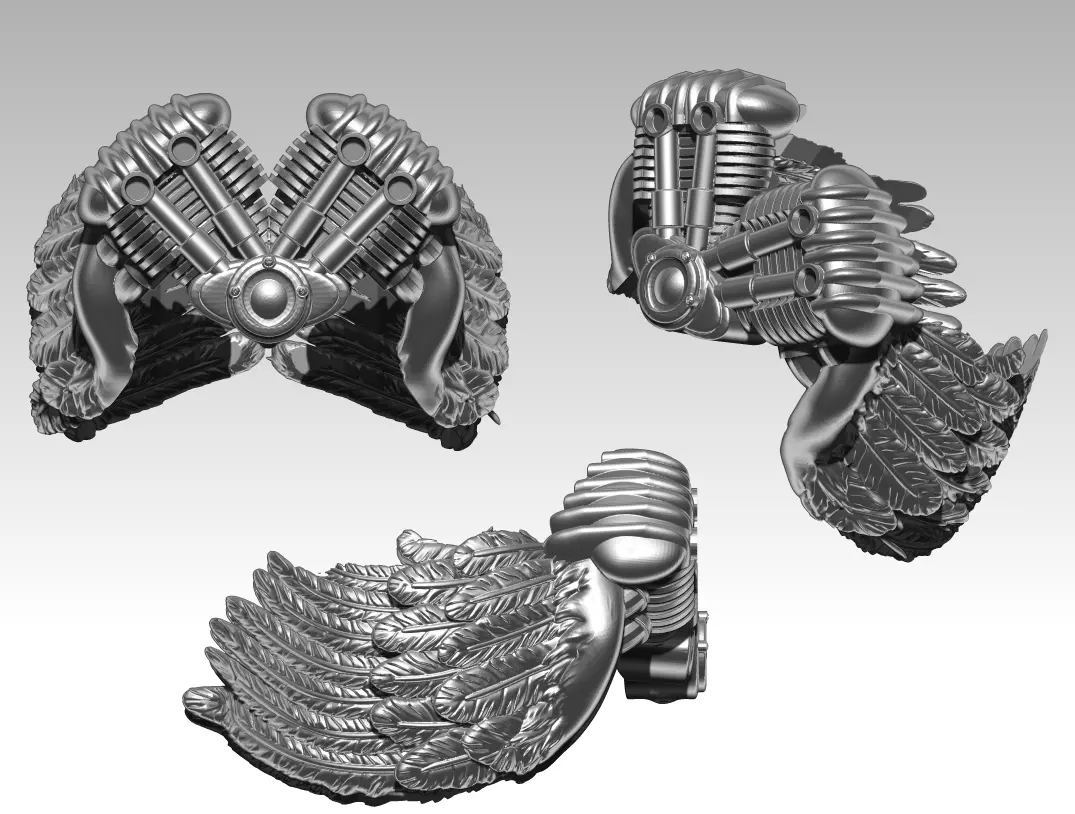 Wings motor ring 3D print model