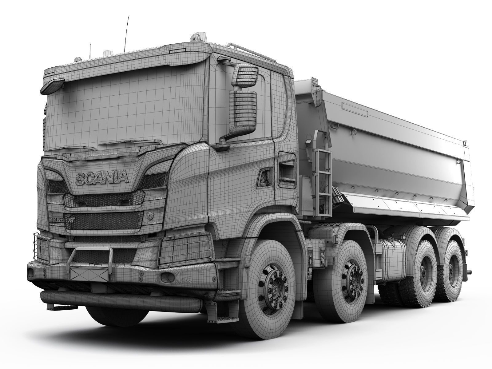 Truck XT 8X4 3D model_16