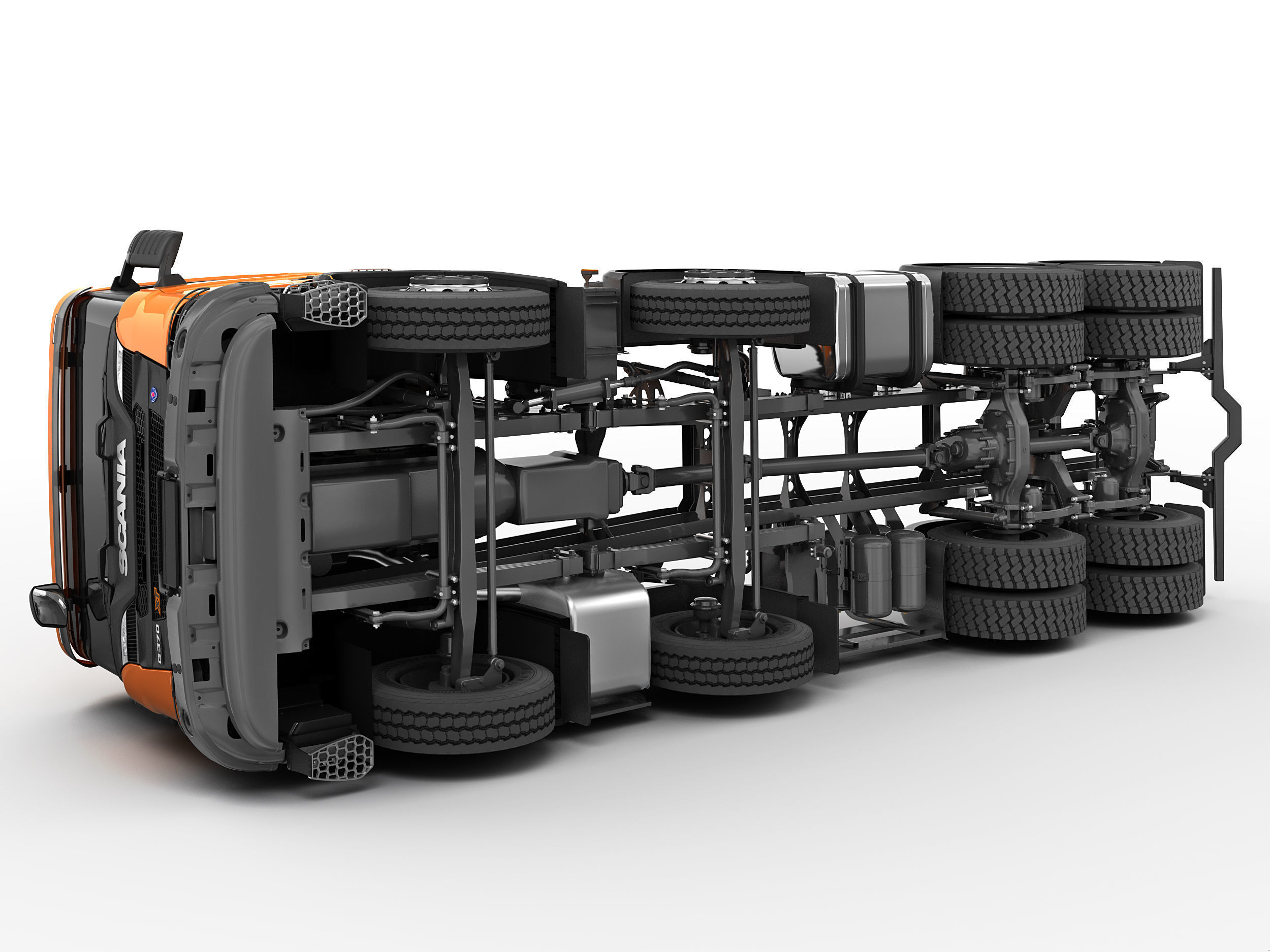 Truck XT 8X4 3D model_12