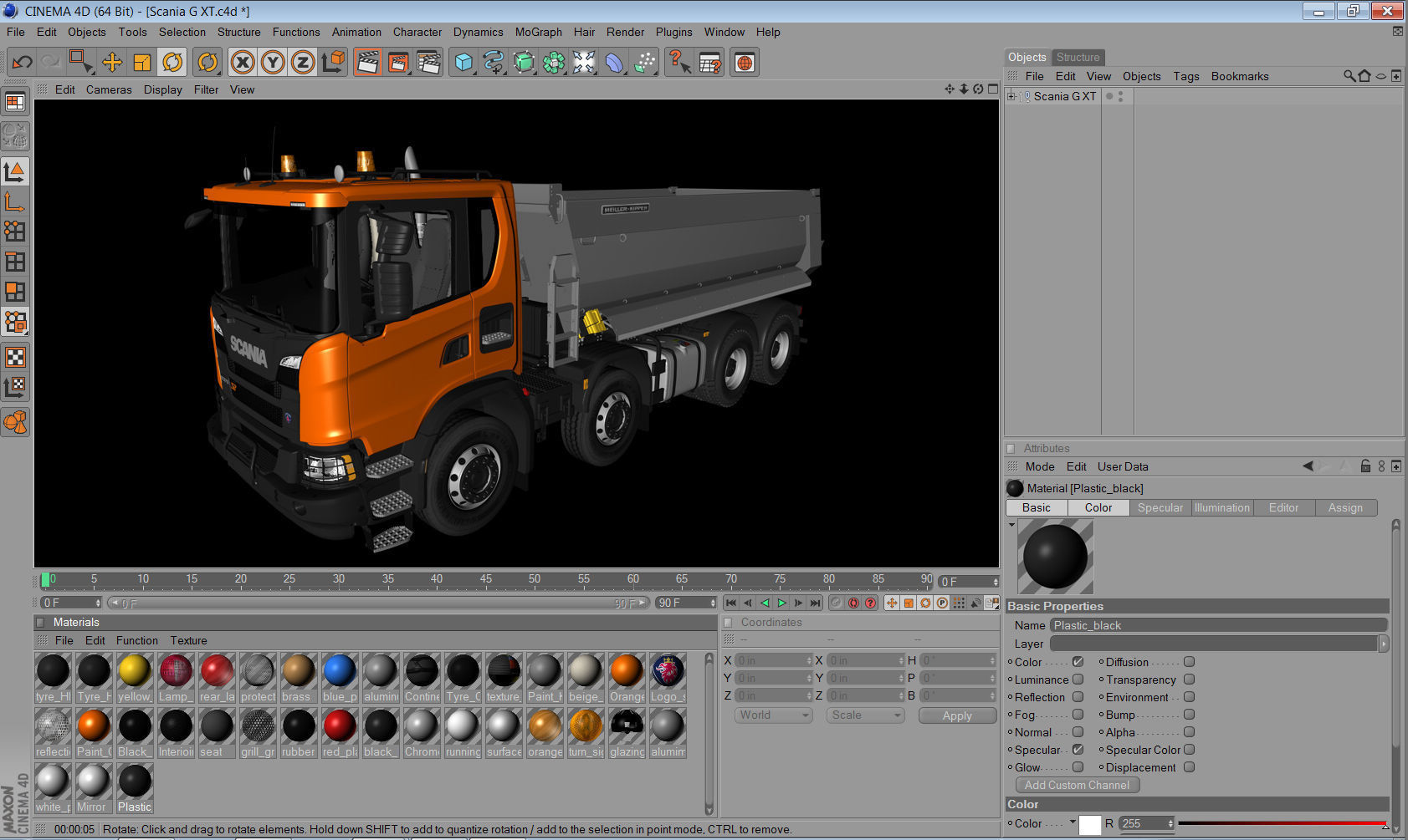 Truck XT 8X4 3D model_19
