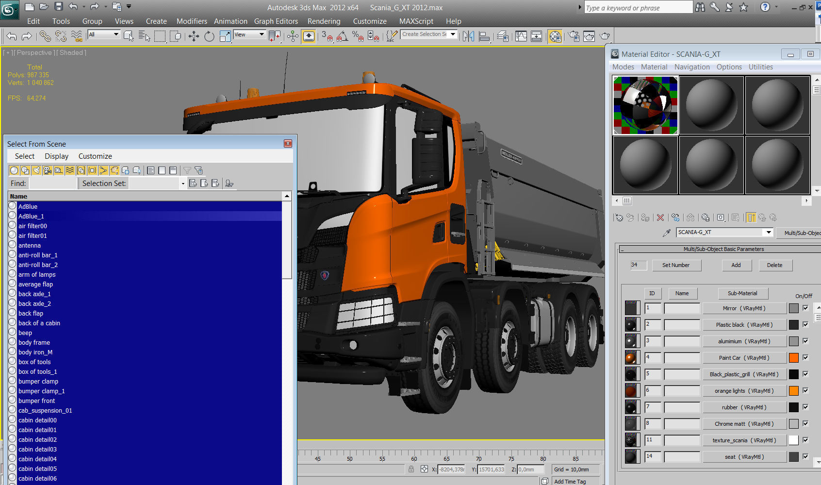 Truck XT 8X4 3D model_18