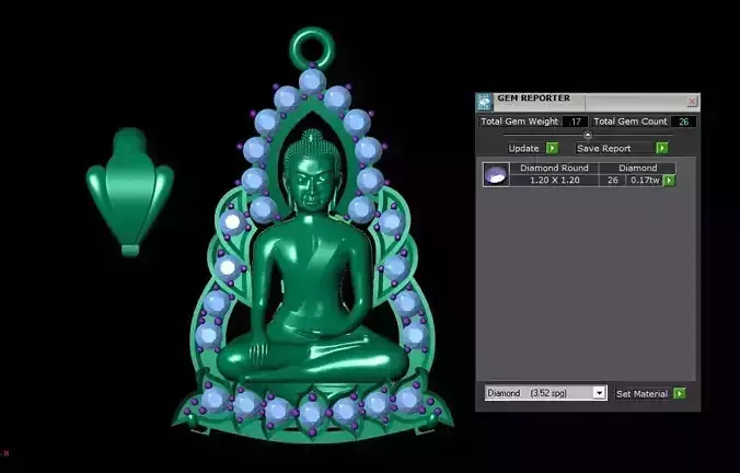 Buddha Pendant 01 