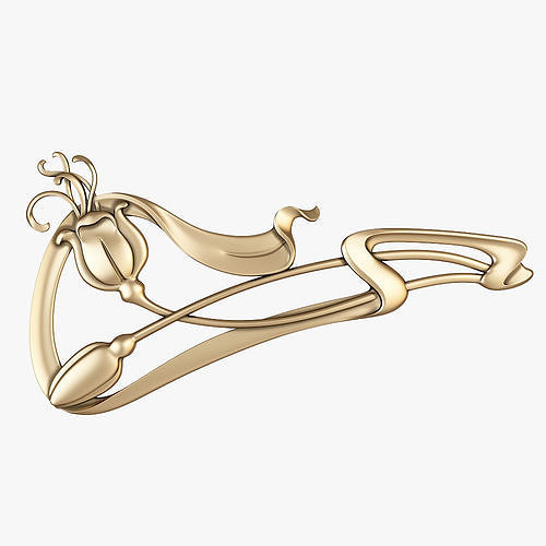 art nouveau decor for cnc 3D model