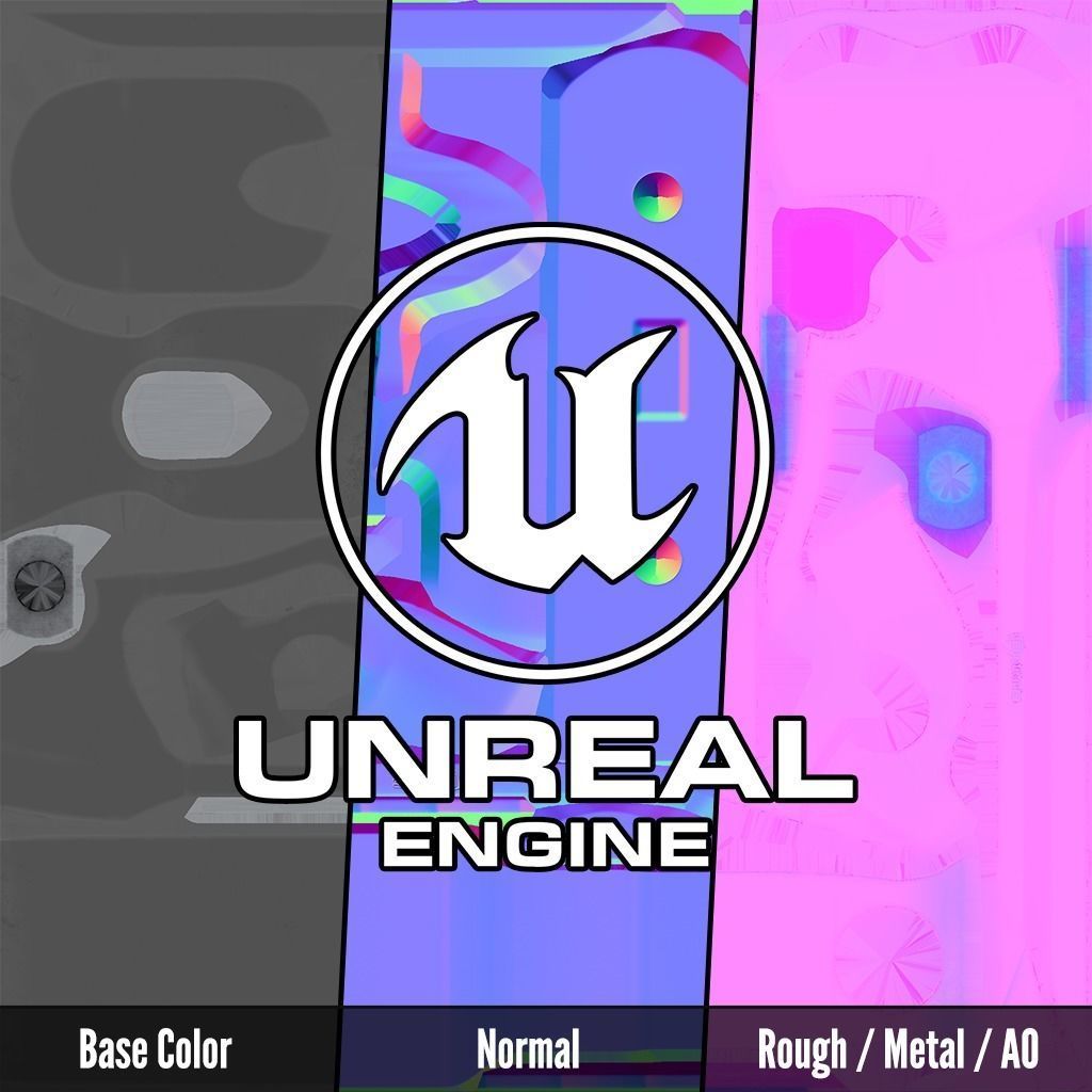 Fortis SHIFT Short MLOK Angled Grip Low-poly 3D model_12