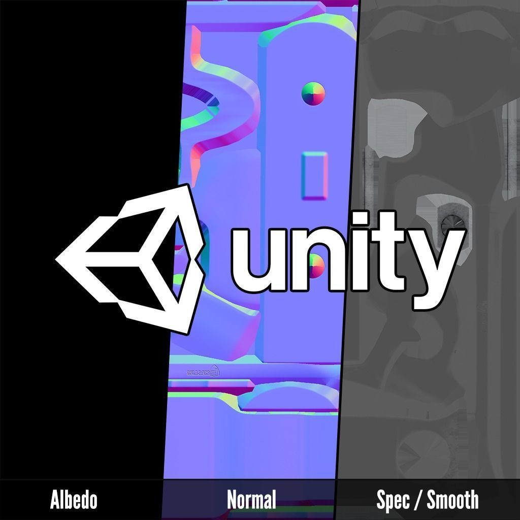 Fortis SHIFT Short MLOK Angled Grip Low-poly 3D model_13