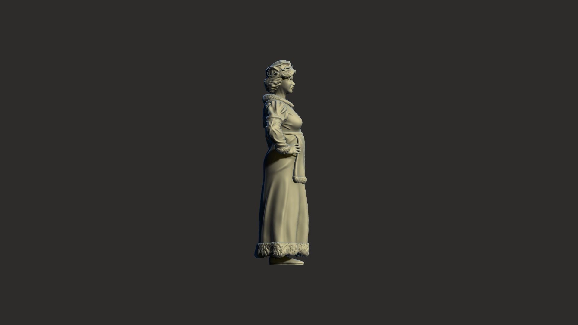 Mrs Claus 3D print model_5