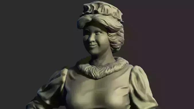 Mrs Claus 3D print model