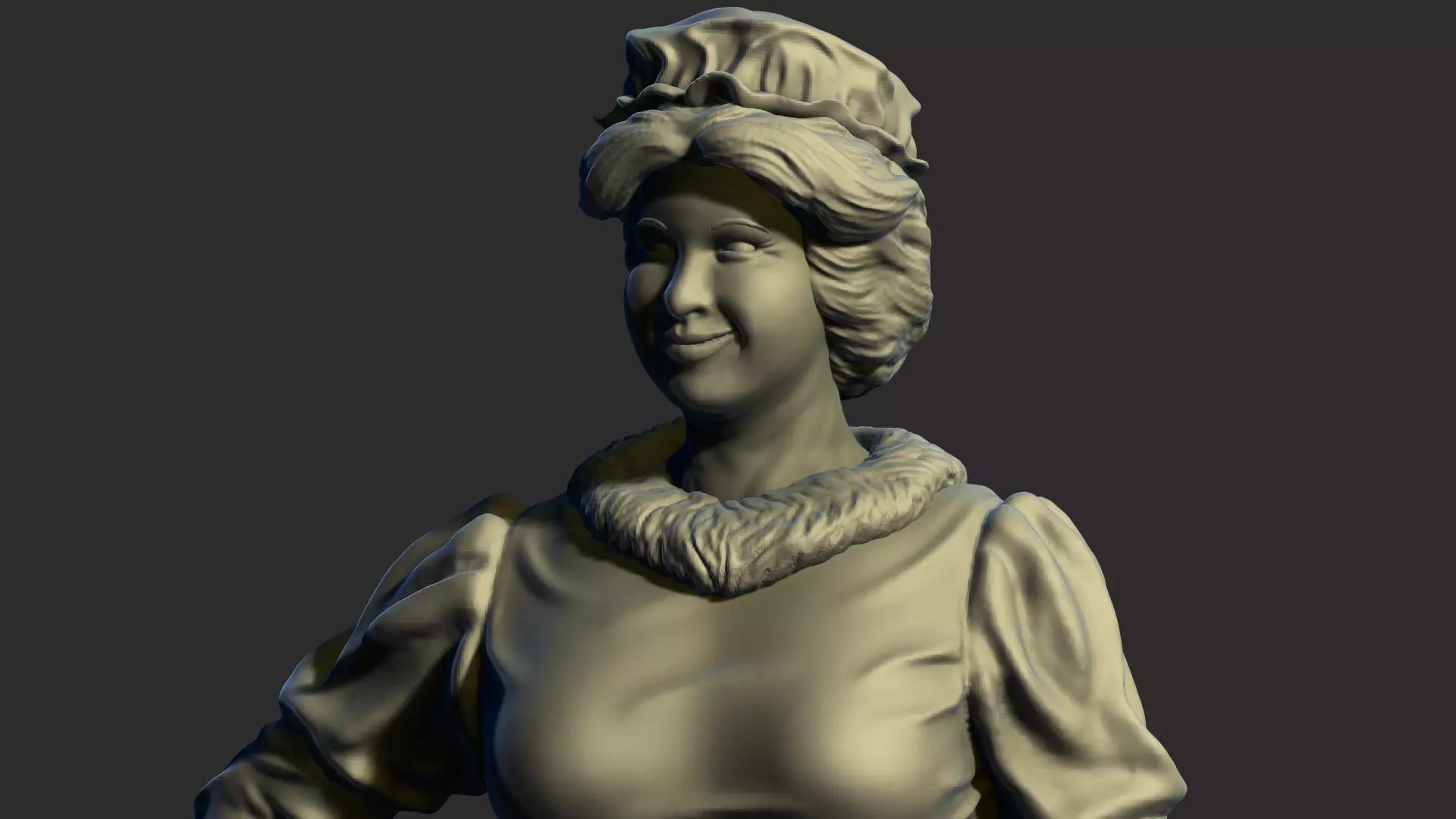 Mrs Claus 3D print model_0
