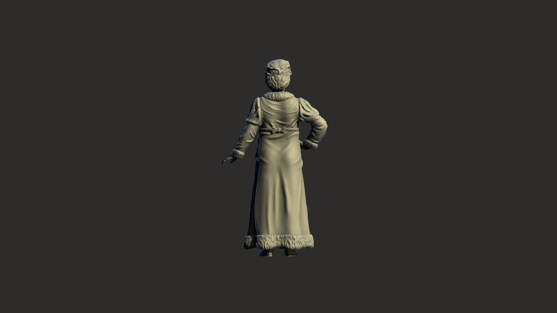 Mrs Claus 3D print model_4