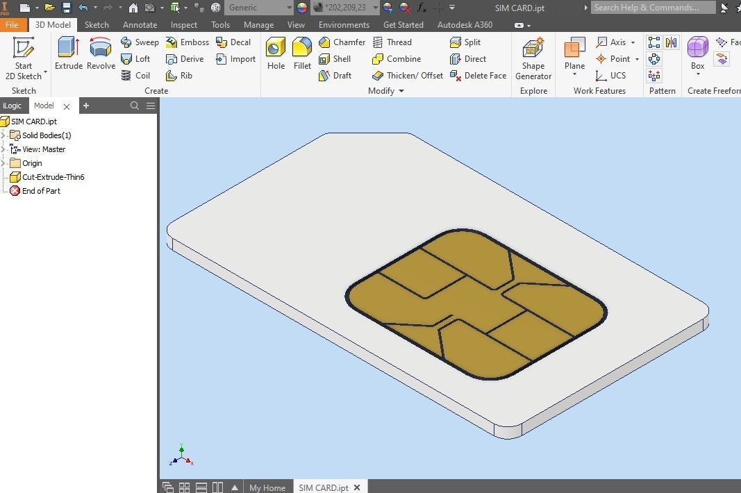 SIM CARD 3D model_12
