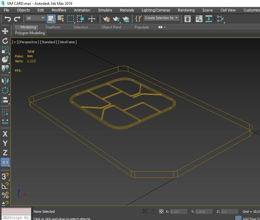 SIM CARD 3D model_11