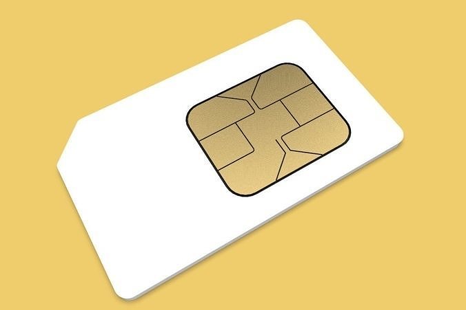 SIM CARD 3D model