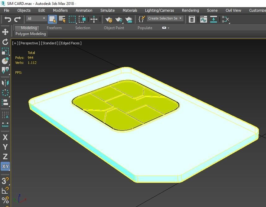 SIM CARD 3D model_10