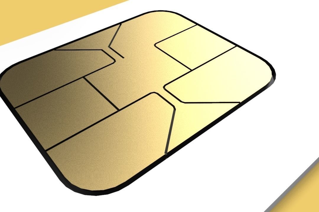 SIM CARD 3D model_4