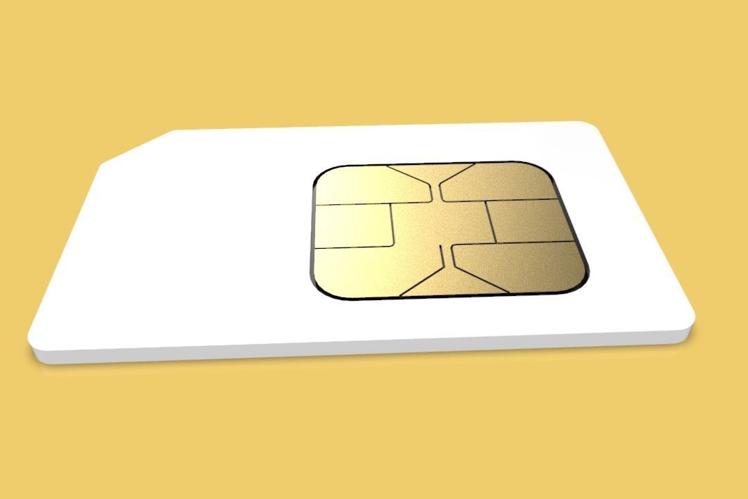 SIM CARD 3D model_1
