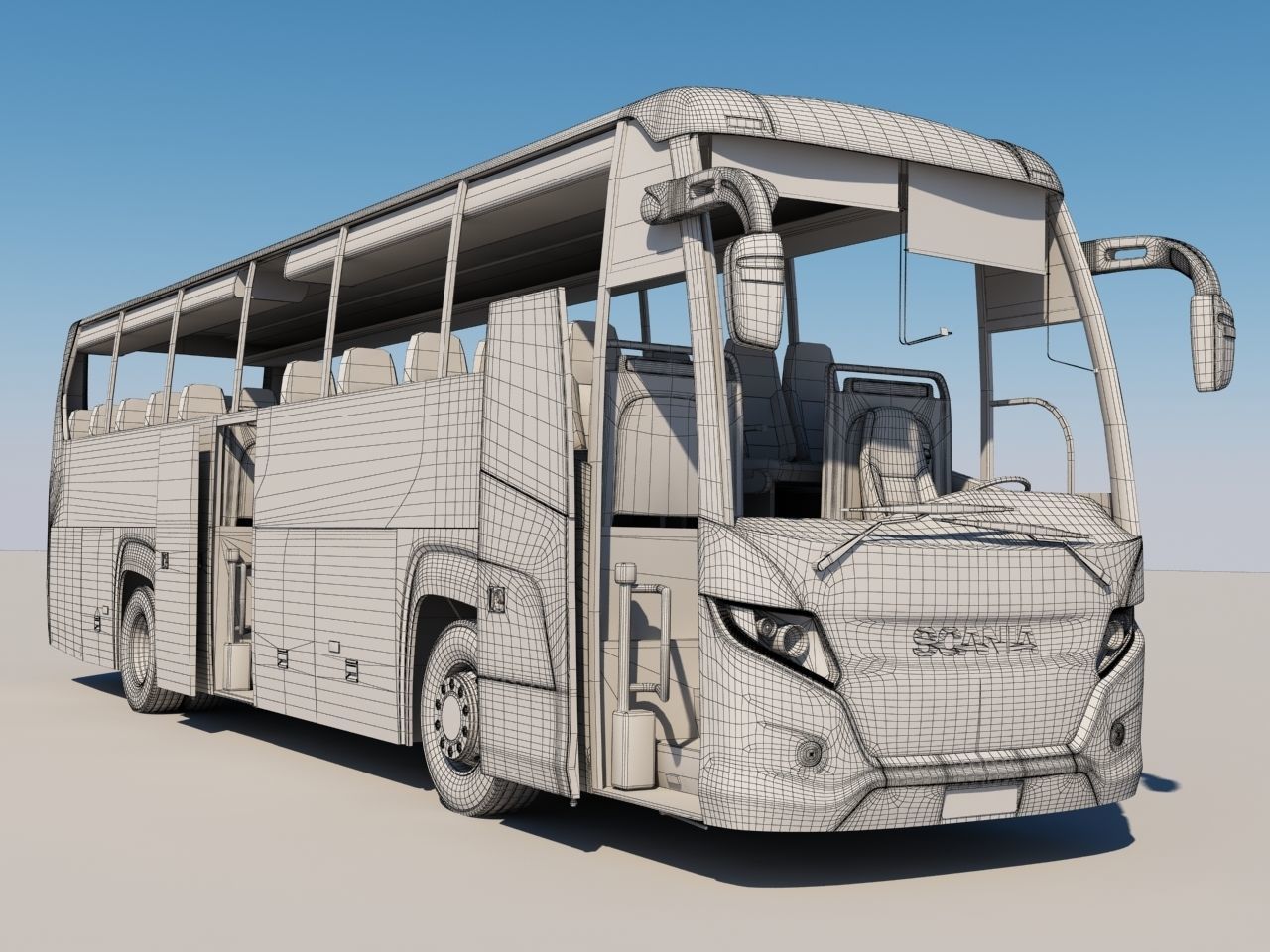 BUS TOURING 2010 3D model_13