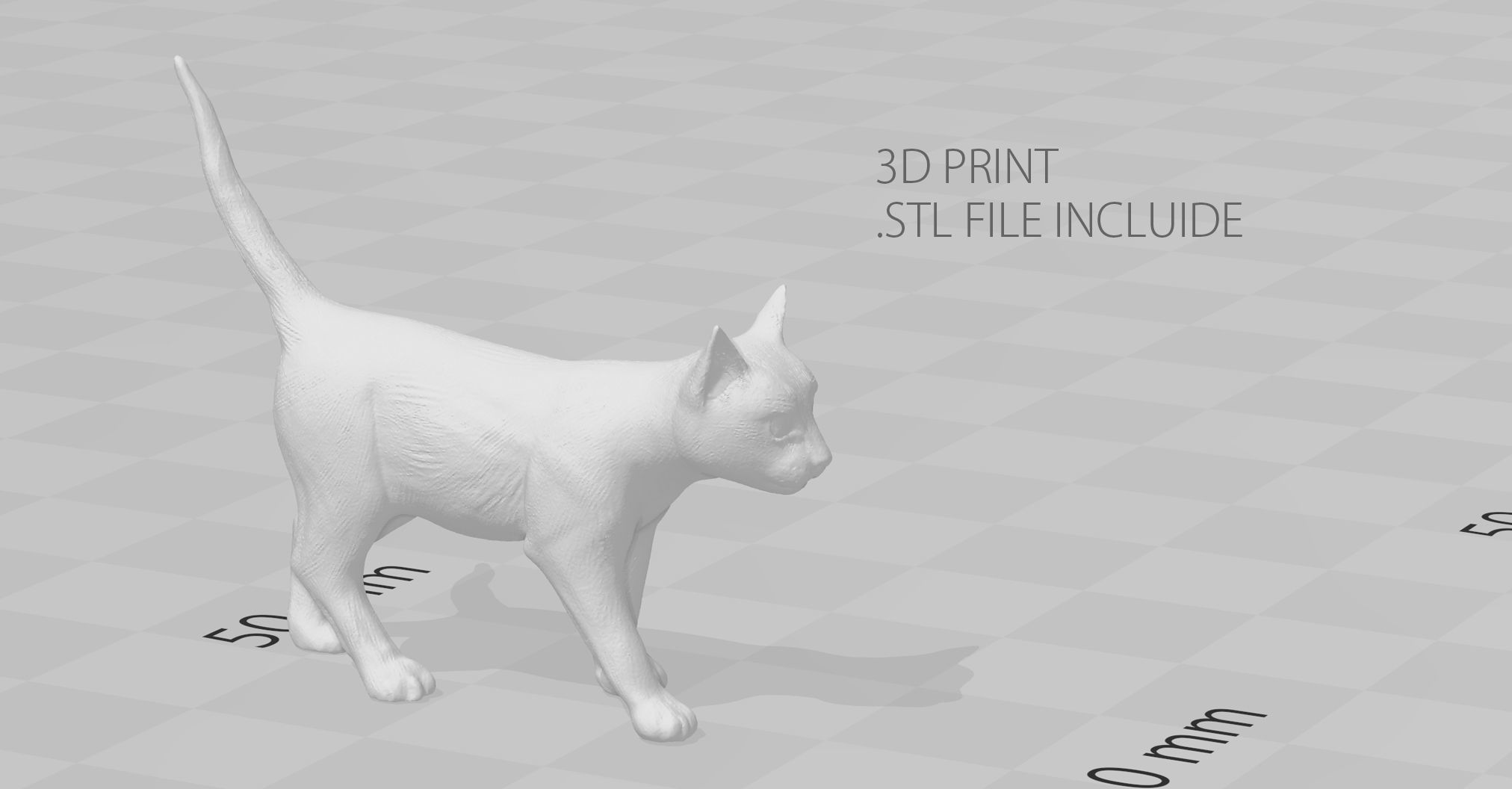 REALISTIC CAT siamese Low-poly 3D model_7
