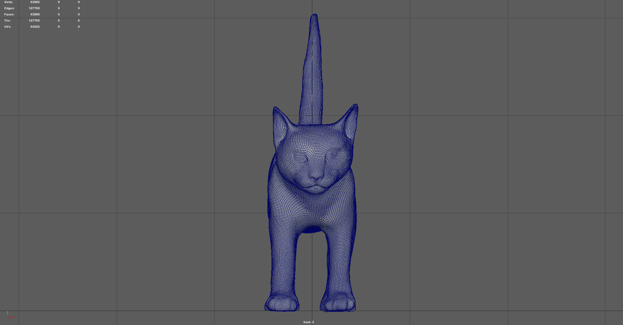 REALISTIC CAT siamese Low-poly 3D model_13