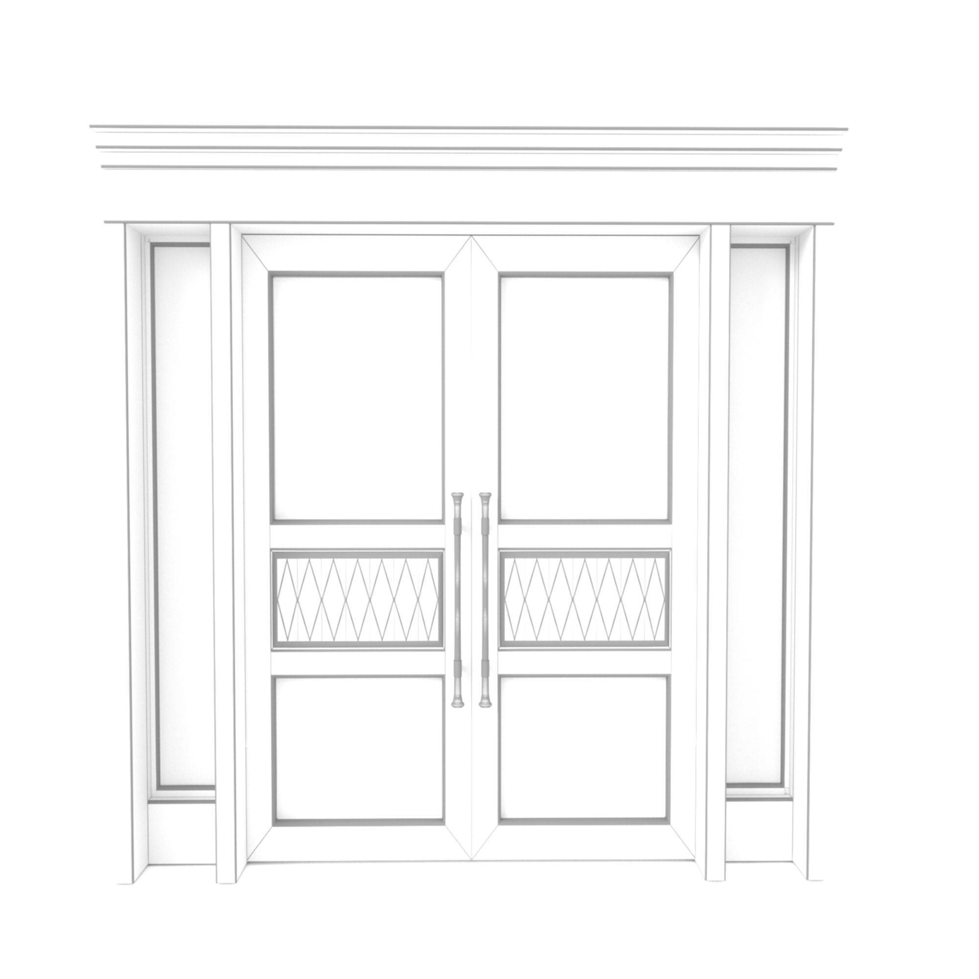 CLASSIC DOOR Free 3D model_7