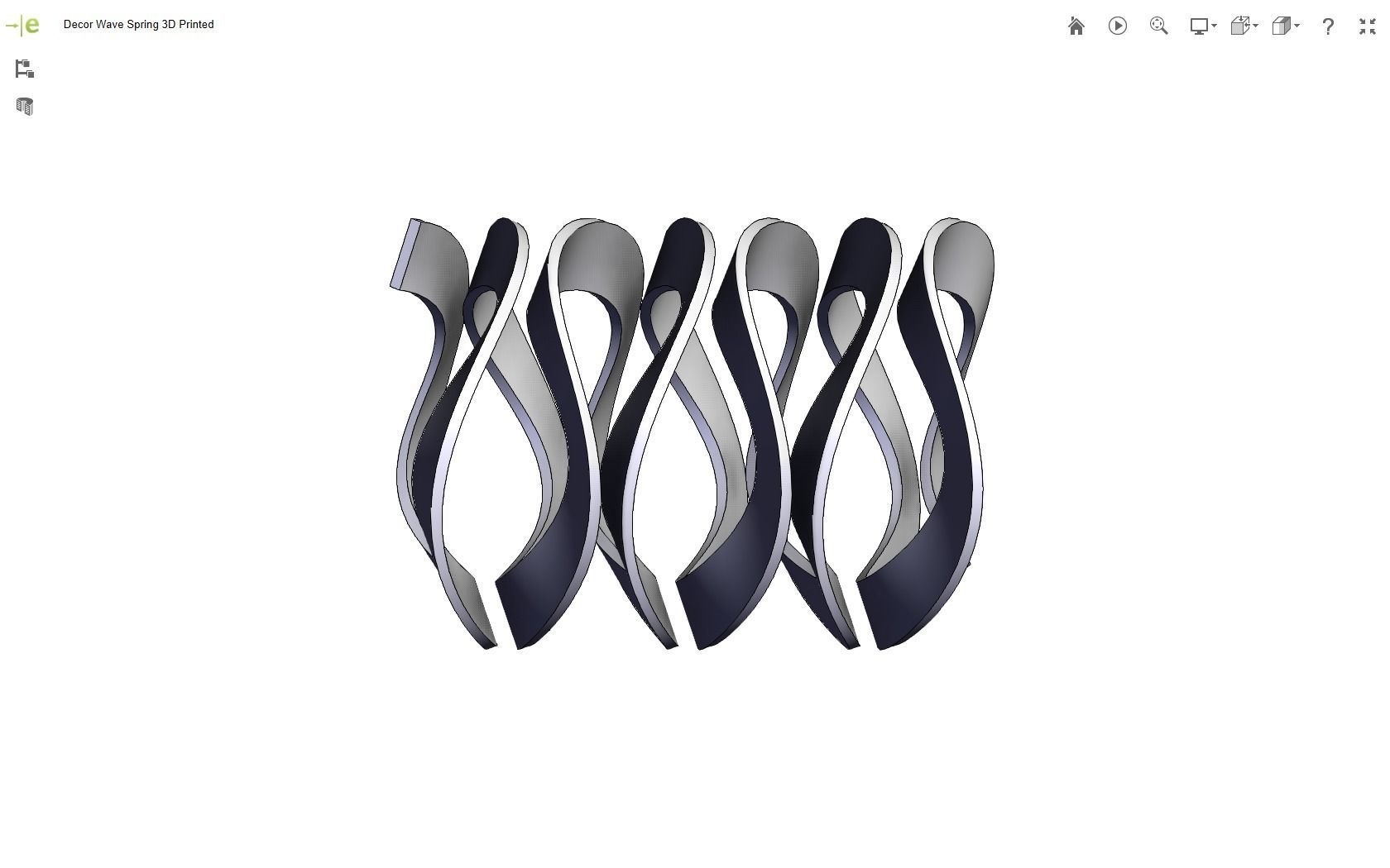 Wave Spring 3D print model_12