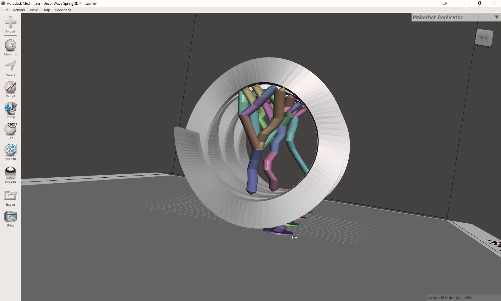 Wave Spring 3D print model_44