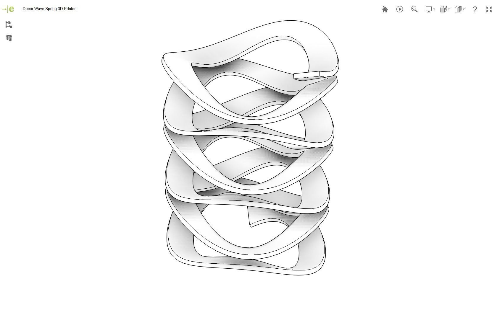 Wave Spring 3D print model_6