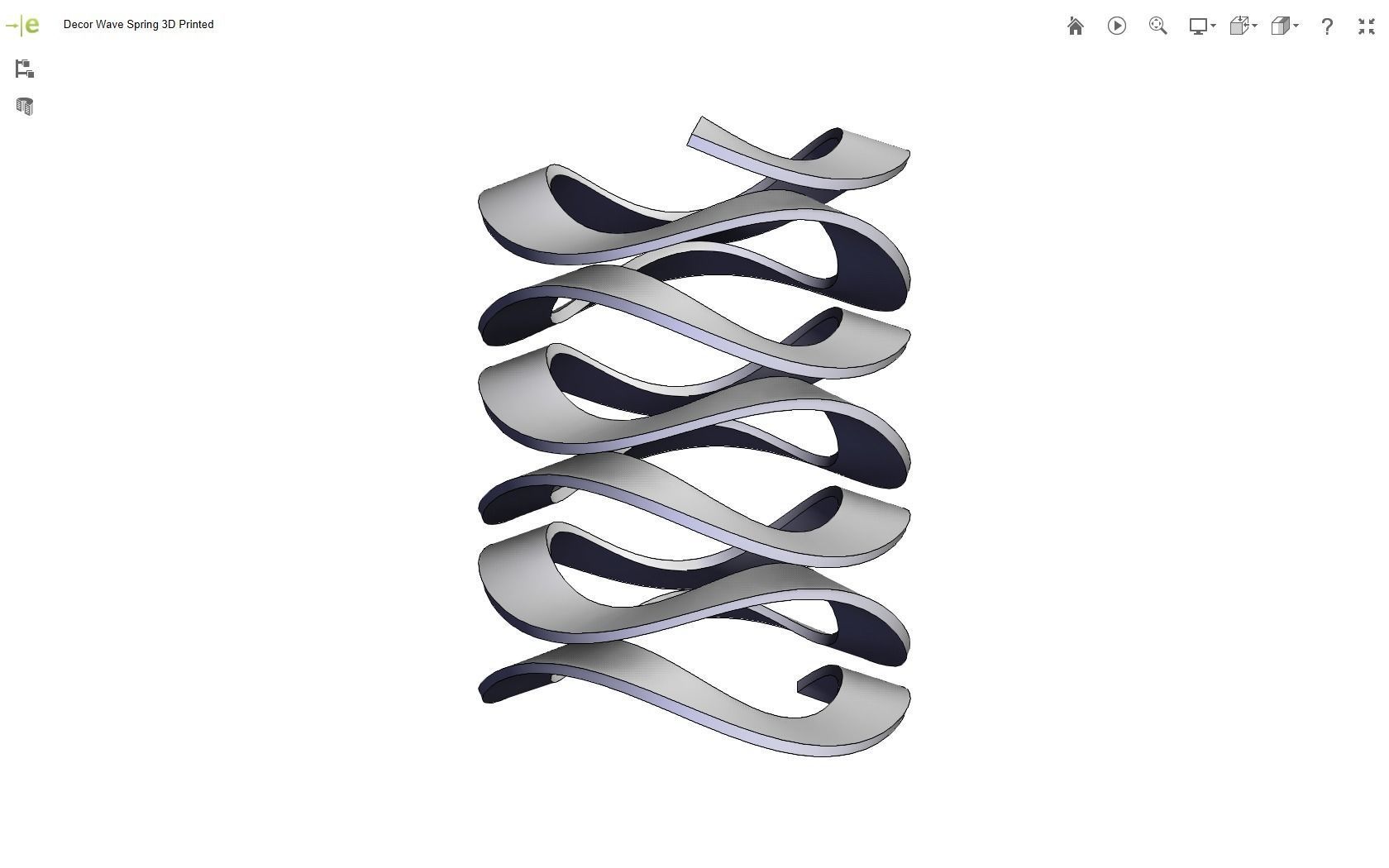 Wave Spring 3D print model_8