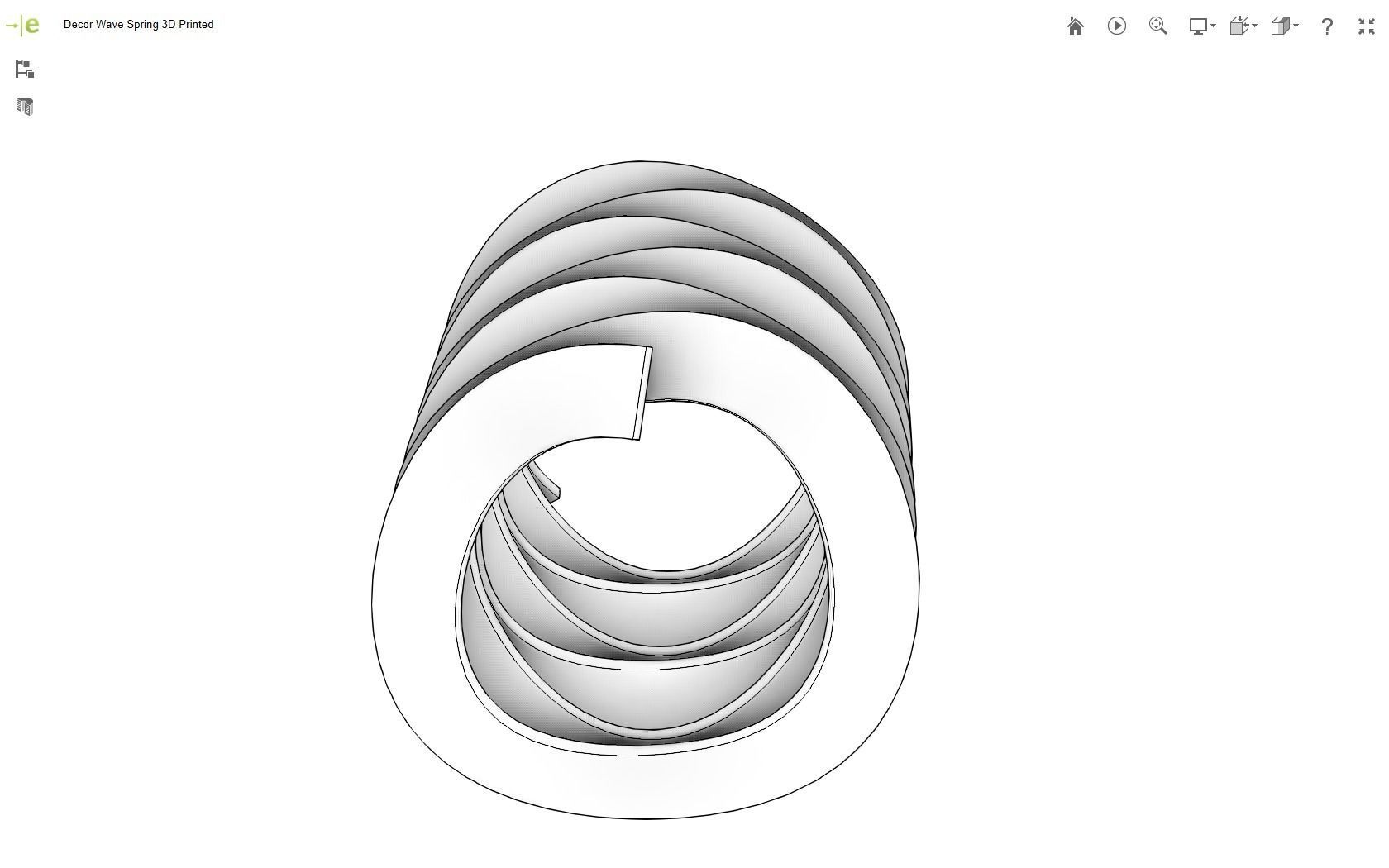 Wave Spring 3D print model_23