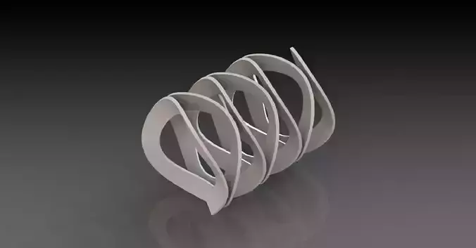 Wave Spring 3D print model