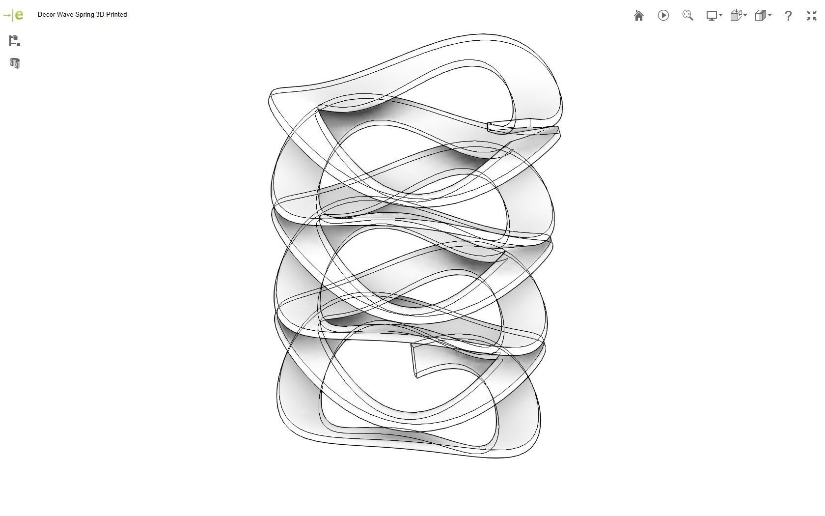 Wave Spring 3D print model_7