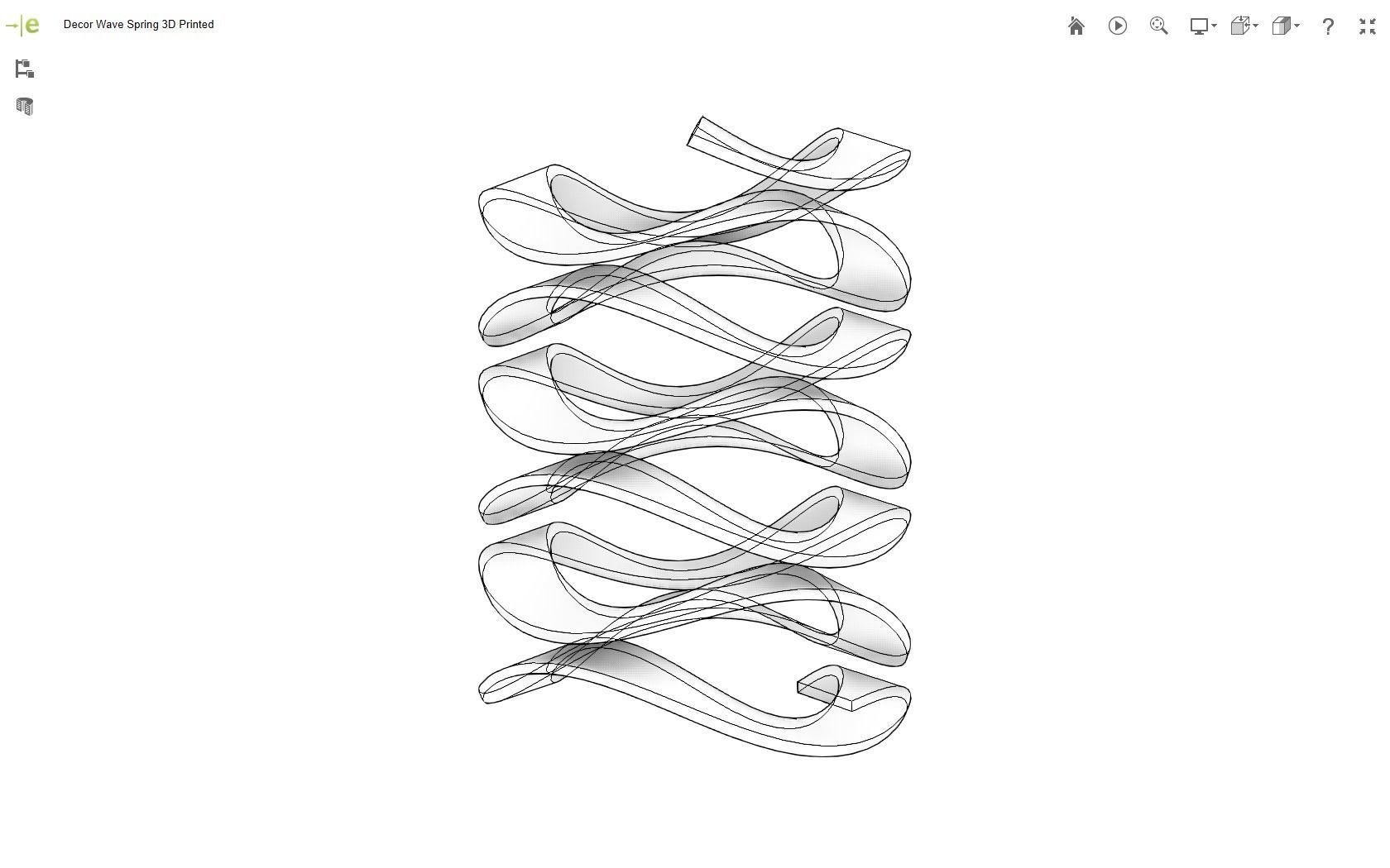 Wave Spring 3D print model_11