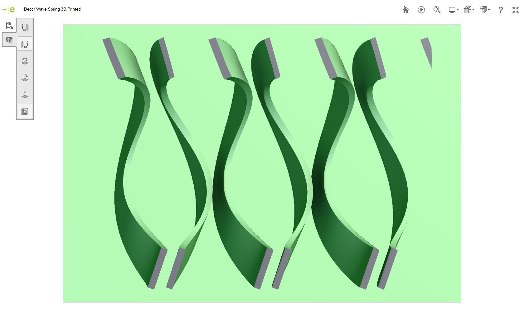 Wave Spring 3D print model_34