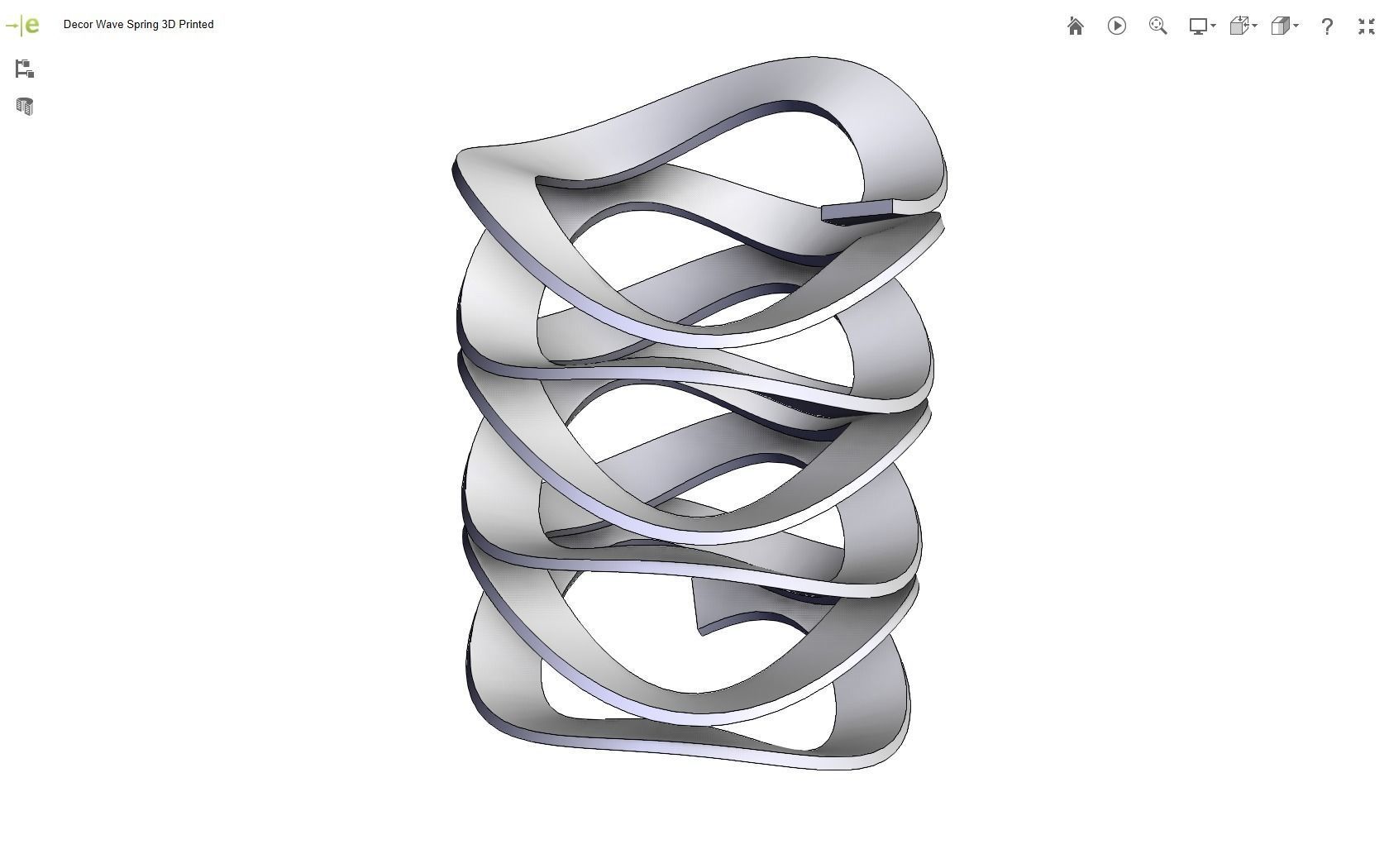 Wave Spring 3D print model_4