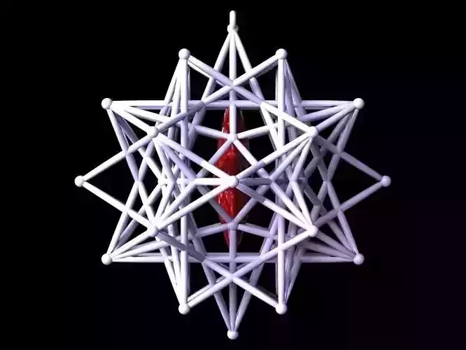 STAR IN STAR ROD 3D print model