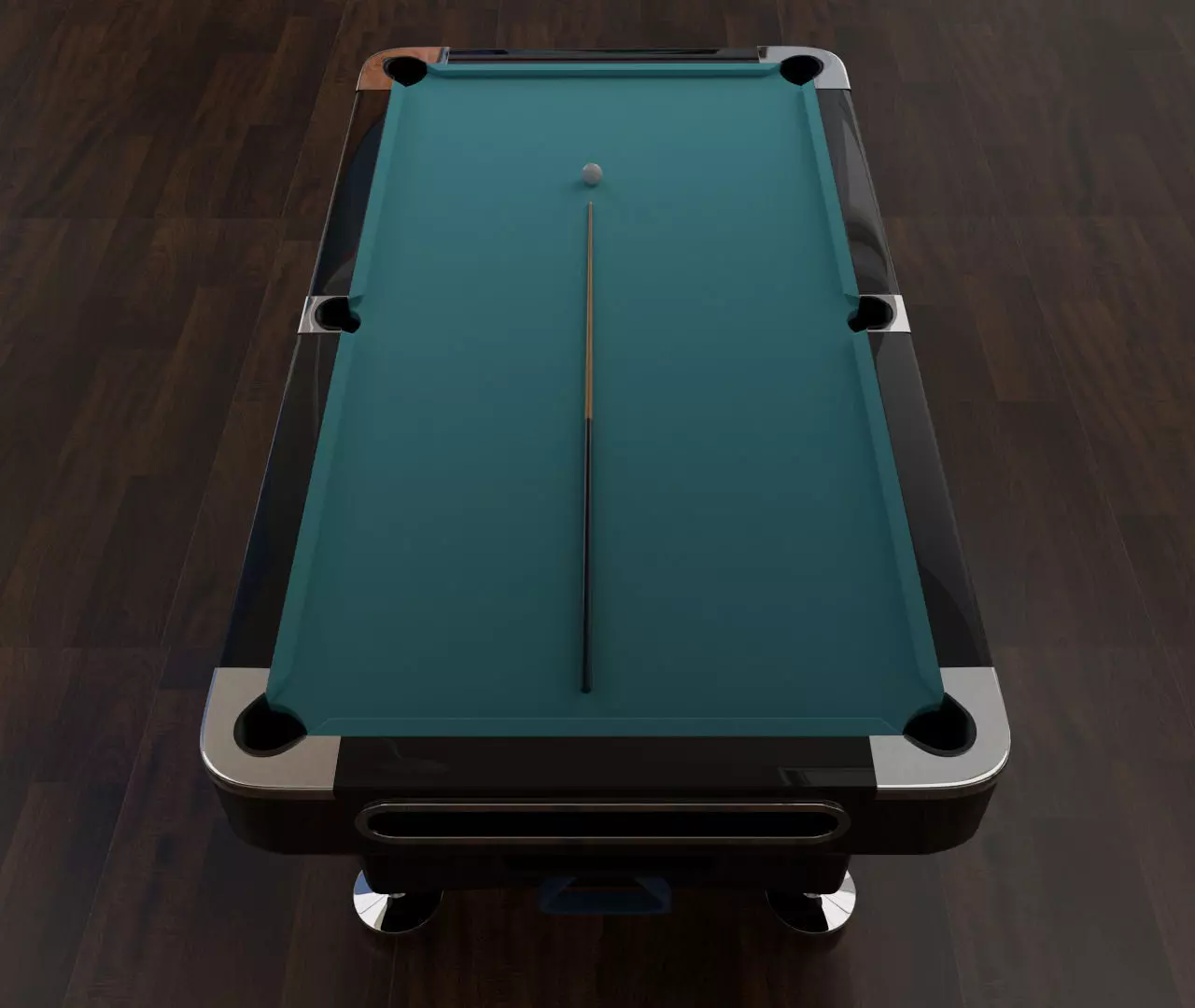 Billiard Pool Table 3D model_0