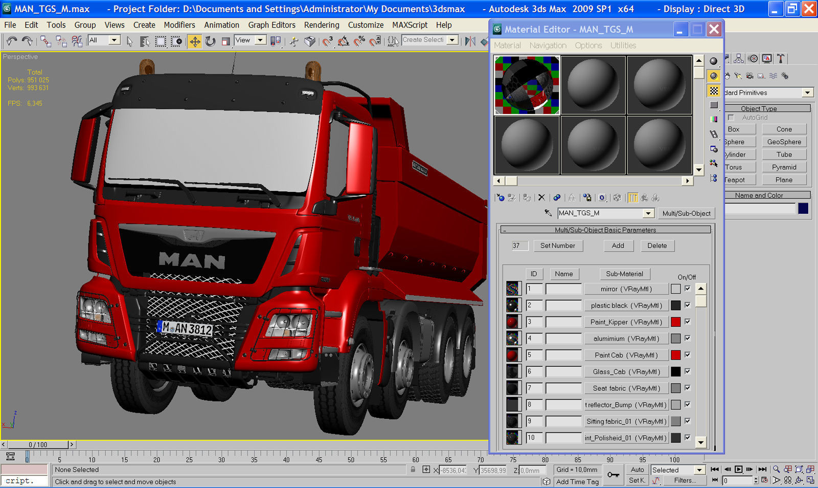 DUMP TRUCK TGS M 3D model_14