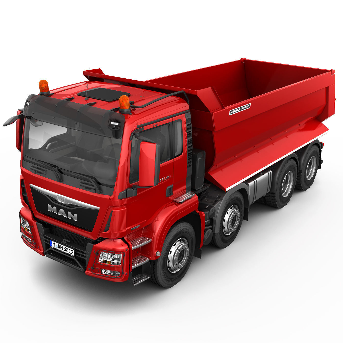 DUMP TRUCK TGS M 3D model_7